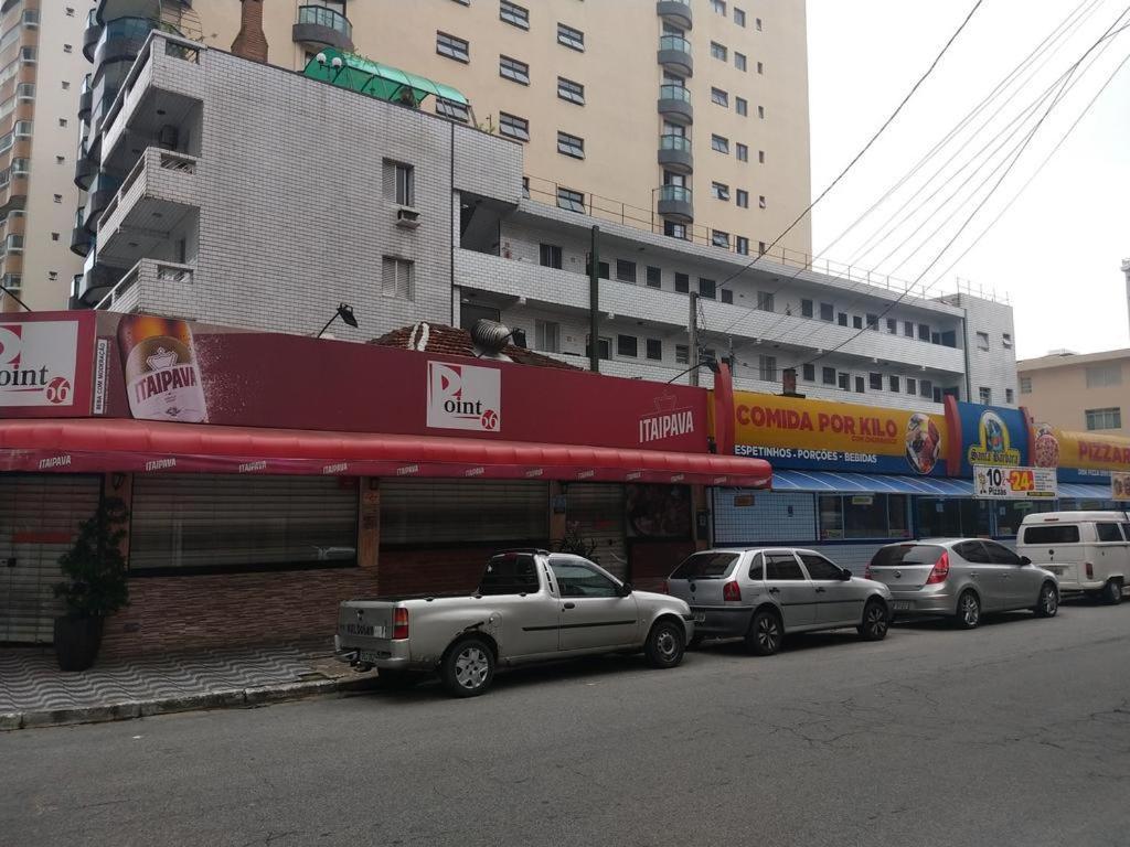Apto Canto Do Forte - Praia Grande - Local Privilegiado - 100 Metros Da Praia - Internet Inclusa Exterior foto