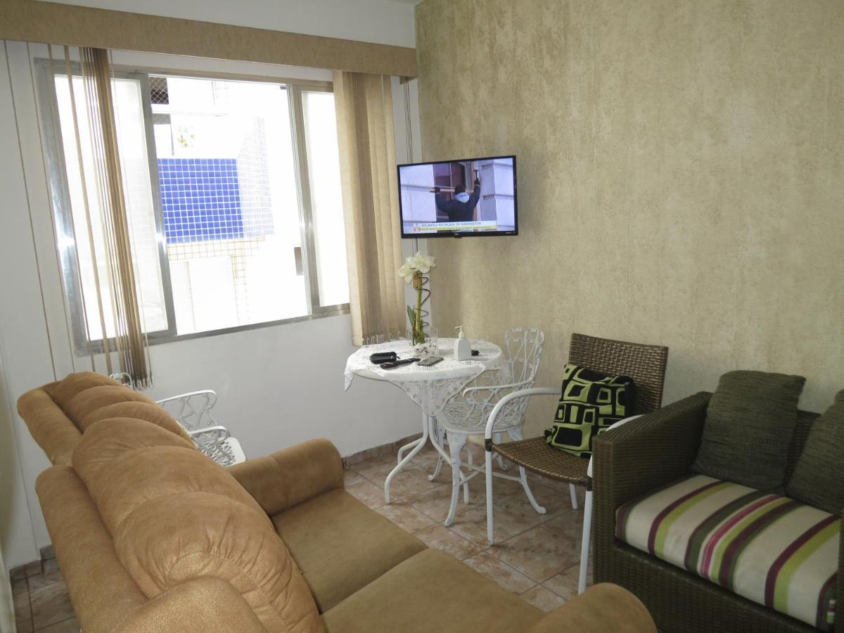 Apto Canto Do Forte - Praia Grande - Local Privilegiado - 100 Metros Da Praia - Internet Inclusa Exterior foto